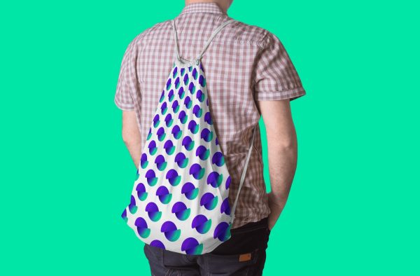 ⁦Divi Engine String Bag (Small Logos)⁩ - الصورة ⁦2⁩